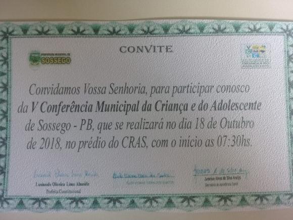 1ª CONFERÊNCIA MUNICIPAL DA CRIANÇA E DO ADOLESCENTE