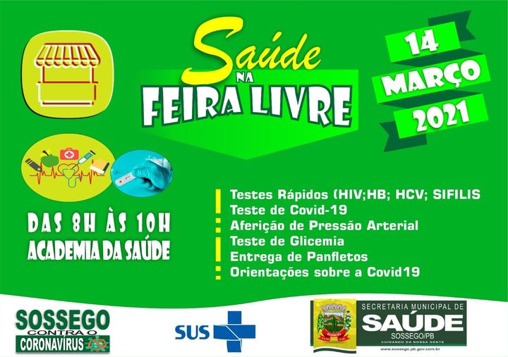 SAÚDE NA FEIRA - 2021 1ª RODADA