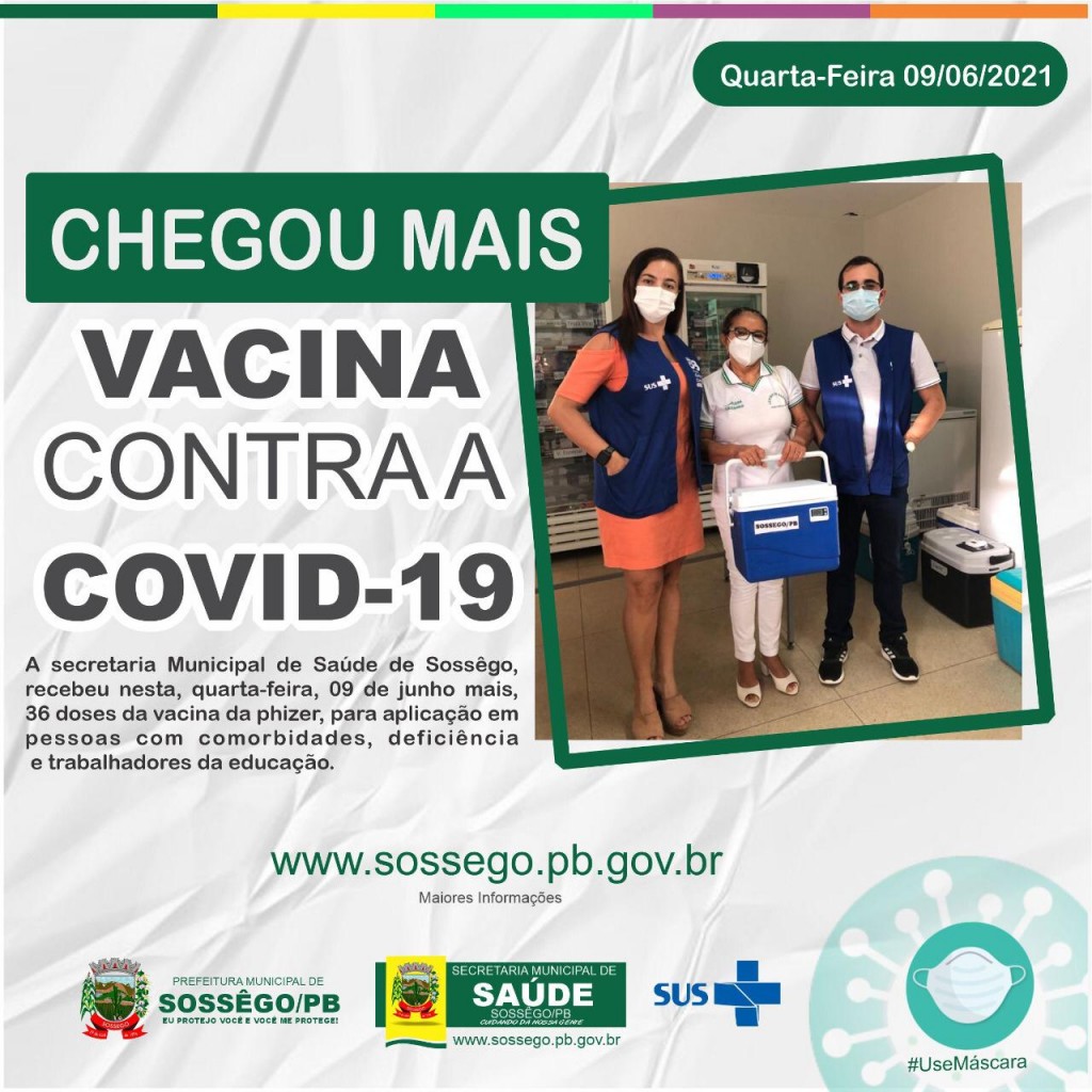 CHEGOU MAIS VACINA