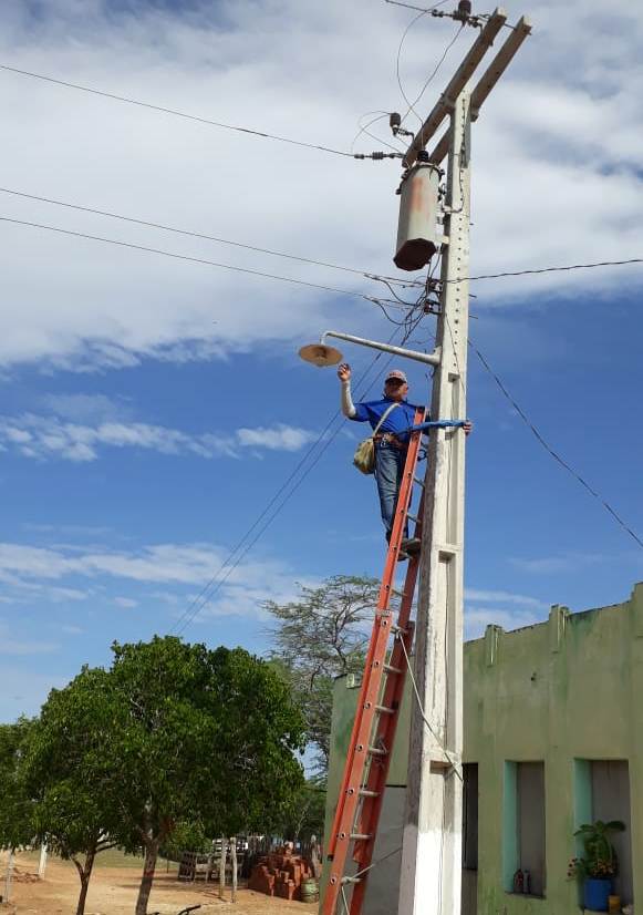 Prefeitura de Sossego inicia troca de lâmpadas e manutenção da rede de iluminação pública