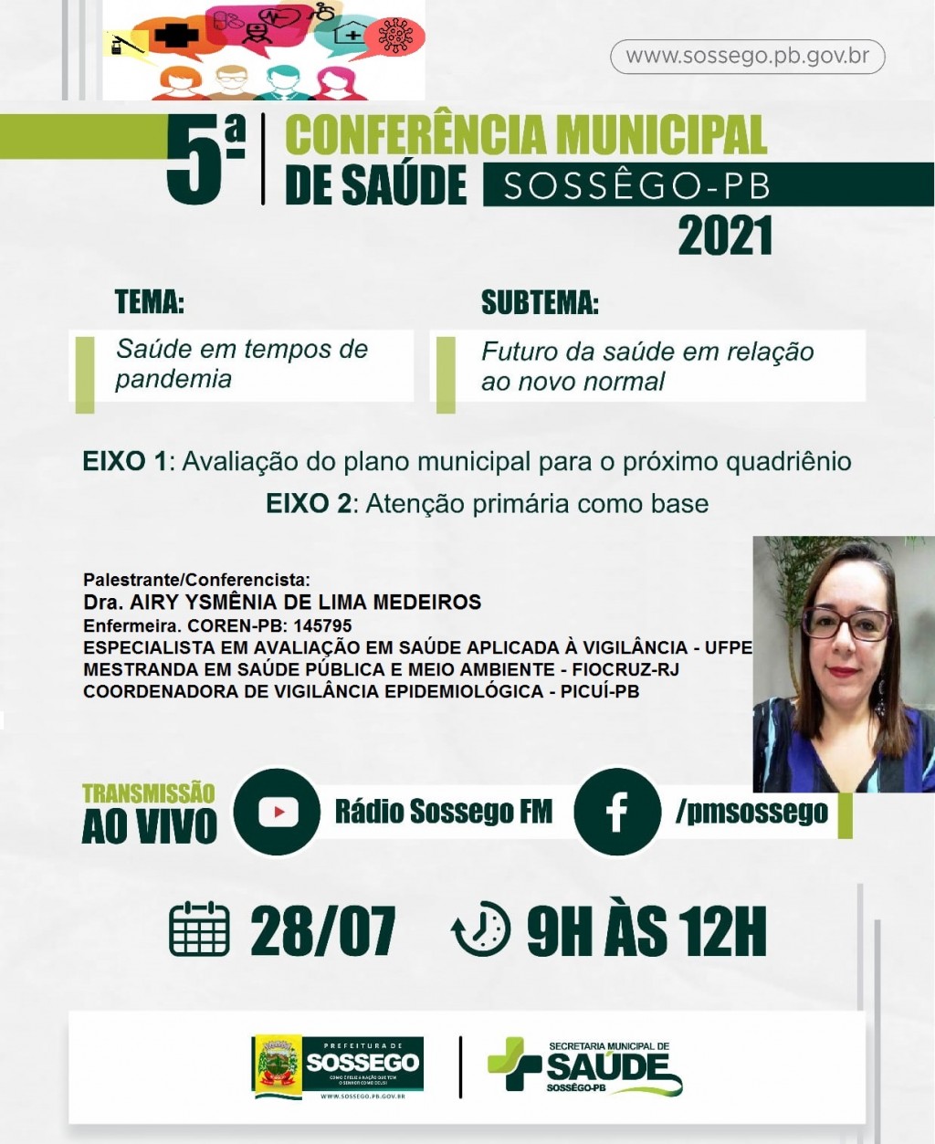 SOSSÊGO VAI REALIZA A V CONFERÊNCIA MUNICIPAL DE SAÚDE