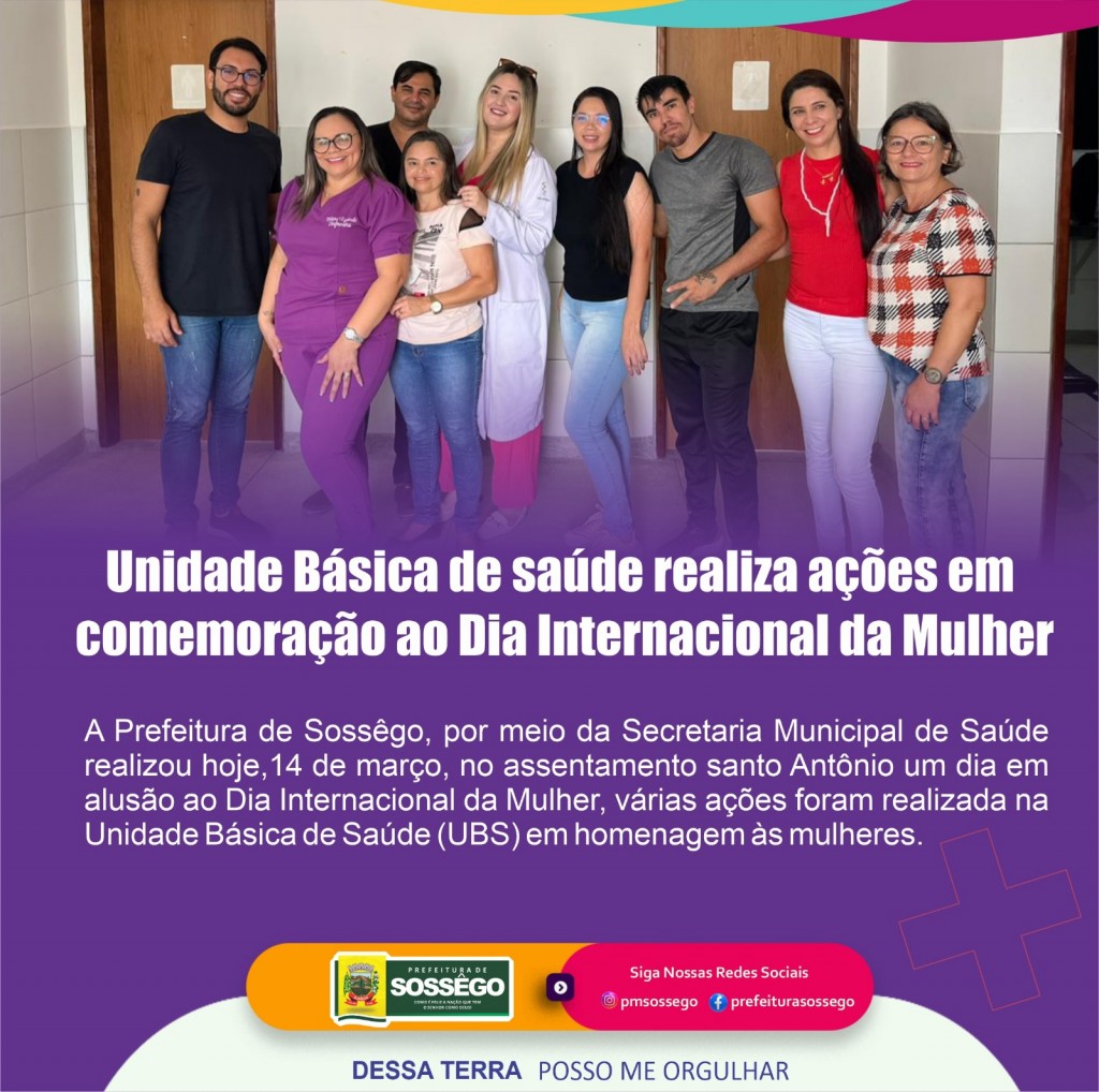 Unidade Básicas de saúde realiza ações em comemoração ao Dia Internacional da Mulher