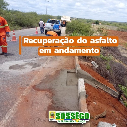Recuperação do asfalto em andamento!