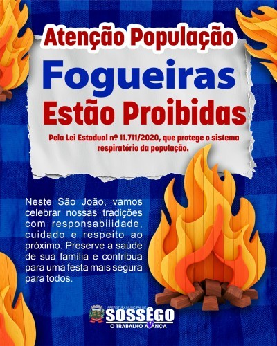 🔥 ATENÇÃO, POPULAÇÃO DE SOSSÊGO! 🔥