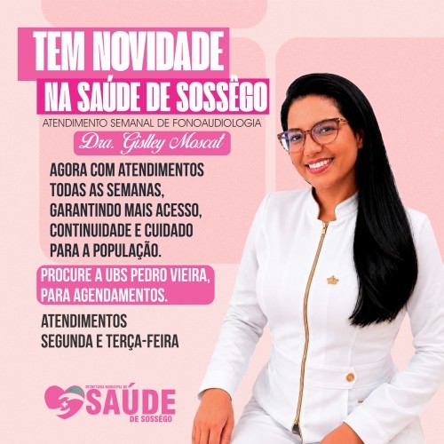 Prefeitura de Sossêgo Inicia Atendimento de Fonoaudiologia