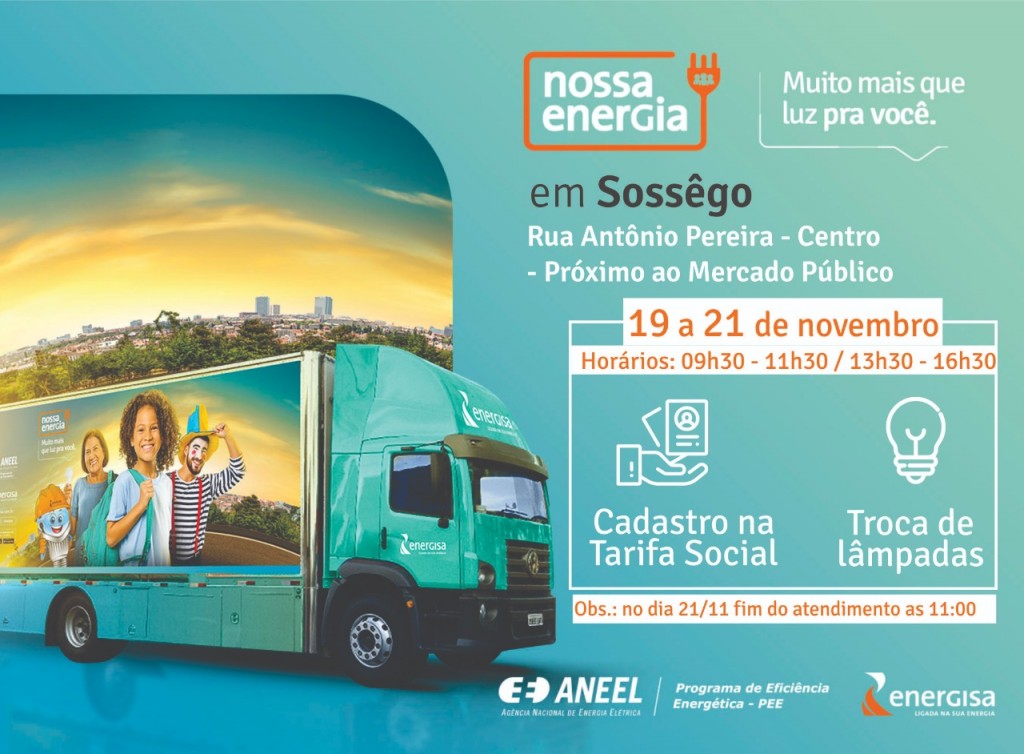 Projeto Nossa Energia chegou